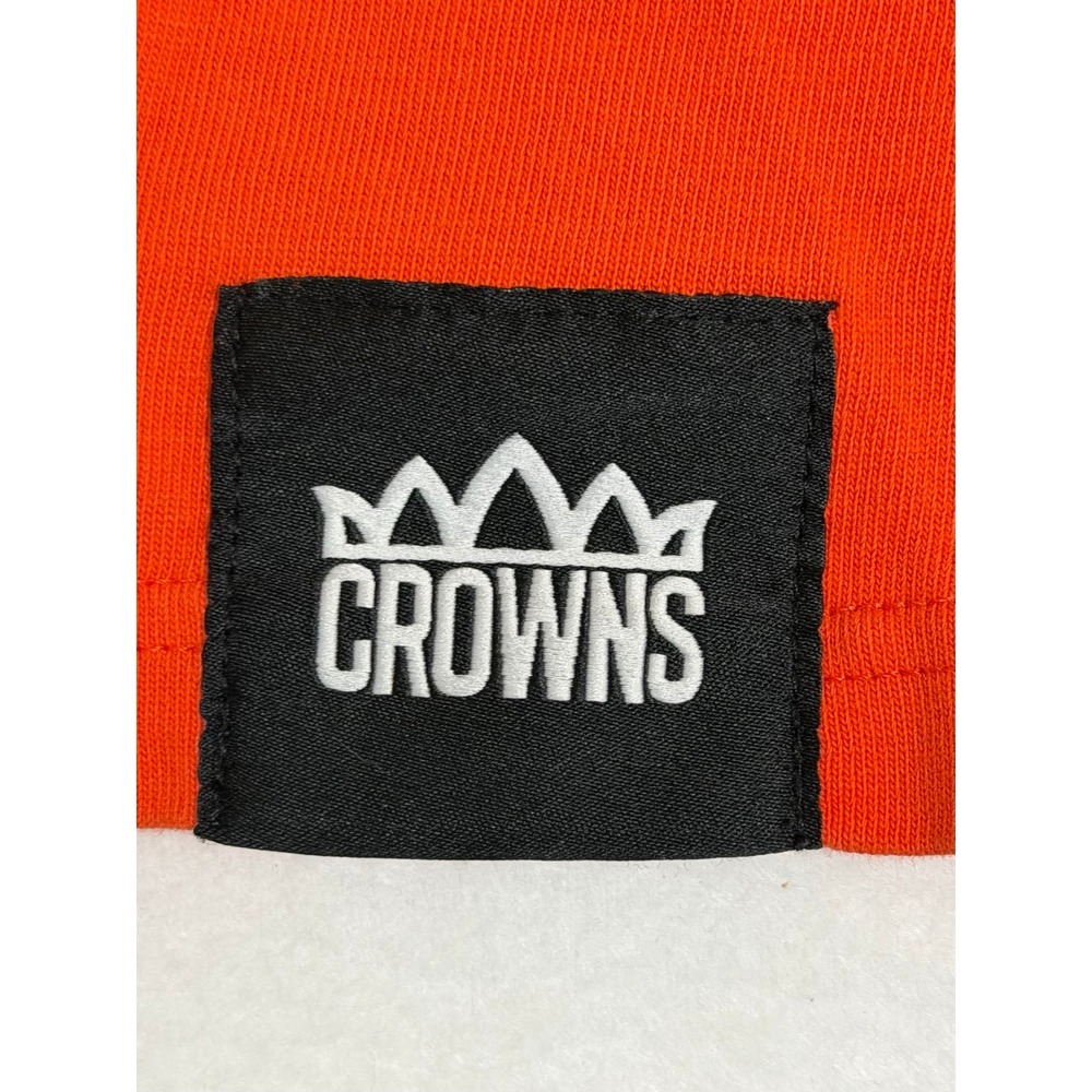 Crowns Guahan Guam Orange Graphic T-Shirt Short Sleeve